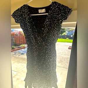 Girls Aus size 8 (xs) black and white spotted summer dress